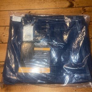 Carhartt Washed Denim Work Dungaree Jeans NWT 44X34